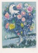 Chagall, Marc - La baie des anges au bouquet de roses