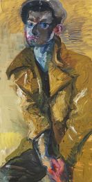Fetting, Rainer - Slava in ochre leather jacket