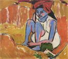 Kirchner, Ernst Ludwig - Das blaue Mädchen in der Sonne