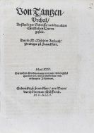 Melchior Ambach - Von Tantzen Urtheil