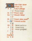  Manuskripte - Kalender aus Horae. Troyes um 1480