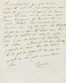 Baudelaire, Charles - Eigenhändiger Brief 1833