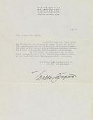 Walter Gropius - 1 masch. Brief m. U. (mit Umschl.) und 1 masch. Durchschlag