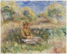 Renoir, Pierre-Auguste - Femme assise dans un paysage