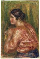 Renoir, Pierre-Auguste - Jeune femme brune assise
