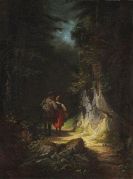 Spitzweg, Carl - Jäger mit Mädchen (Der verliebte Jäger)