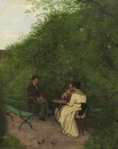 Hans Thoma - Im Garten