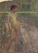 Christian Landenberger - Badender Bub an der Donau
