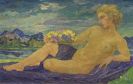 Hans Unger - Liegender weiblicher Akt