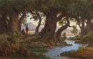 Adrian Ludwig Richter - Italienische Flusslandschaft