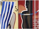 Willi Baumeister - Badende vor roter Fläche (Fragment)
