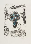 Marc Chagall - Strauss über der Stadt (Bouquet sur la Ville)