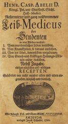 Caspar Abel - Leib-Medicus - Dabei: Cuvier, Ansichten Urwelt. 2 Bde. und Physische Abhandlung der Königl. Academie, 4 Bde.