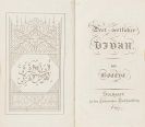 Johann Wolfgang von Goethe - West-oestlicher Divan