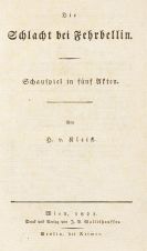 Heinrich von Kleist - Schlacht bei Fehrbellin