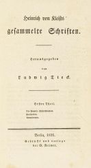Kleist, Heinrich von - Gesammelte Schriften. Expl. auf bess. Papier