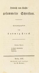 Heinrich von Kleist - Gesammelte Schriften. Expl. auf bess. Papier
