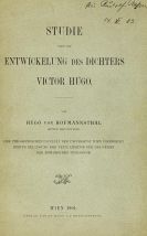 Hugo von Hofmannsthal - Studie Victor Hugo