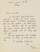 Rilke, Rainer Maria - Eigh. Brief in Deutsch