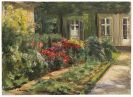 Liebermann, Max - Wannseegarten - Haus mit roten Stauden