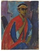 Hermann Stenner - Selbstbildnis im Kost&uuml;m (Der R&ouml;mer)