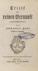 Kant, Immanuel - Kritik der reinen Vernunft