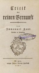 Immanuel Kant - Critik der reinen Vernunft