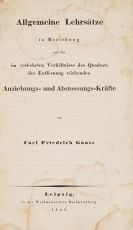 Gauß, Carl Friedrich - Allgemeine Lehrsätze