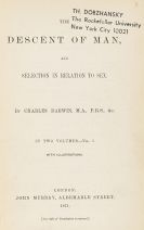 Darwin, Charles - The descent of man. 2 Bände