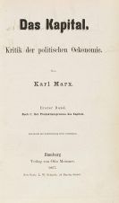 Marx, Karl - Das Kapital. Widmungs-Exemplar