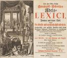 Gauhe, Johann Friedrich - Des Heil. Röm. Reichs Genealogisch-Historisches Adels Lexici