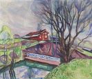 Edvard Munch - Das rote Haus (Det røde hus)