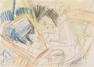 Kirchner, Ernst Ludwig - Erna Schilling mit Kater Boby