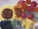 Nolde, Emil - Sonnenblumen mit Pfiingstrosen
