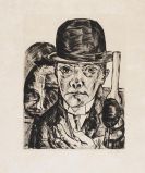 Beckmann, Max - Selbstbildnis mit steifem Hut