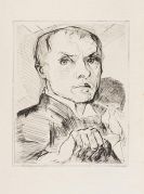 Beckmann, Max - Selbstbildnis mit Griffel