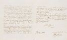 Goethe, Johann Wolfgang von - G 4: Eigh. Brief aus Rom an C. A. Hardenberg.  3 S.