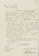 Goethe, Johann Wolfgang von - G 12: Brief von Schreiberhand an H. C. A. Eichstädt. 1 S.
