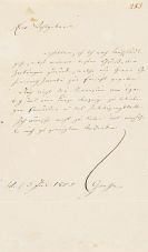 Goethe, Johann Wolfgang von - G 19: Brief von Schreiberhand an H. C. A. Eichstädt. 1 S.