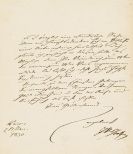 Johann Wolfgang von Goethe - G 35: Eigh. Brief an F. W. Riemer. 1 S.