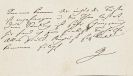 Johann Wolfgang von Goethe - G 42: Eigh. Billet an Ottilie von Goethe. 1 S.
