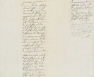 Johann Wolfgang von Goethe - G 47. Eigh. Nachschrift zu einem Brief von Kirms. 1/2 S.