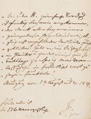 Zelter, K. F. - Brief an Maler Roesel, 1 S.