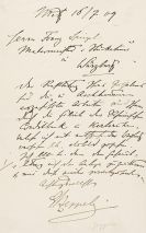 Zeppelin, Ferdinand von - Brief an Franz Spiegel