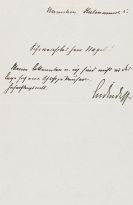 Ludendorff, Erich Friedrich Wilhelm - Brief, 1 S.
