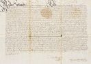 Ferdinand II. - Deutsche Urkunde auf Papier