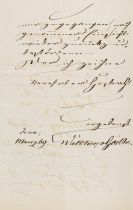 Goethe, Walther von - Brief, 2 S.