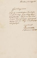Moltke, Helmuth von - A 62: Brief, 1 S.