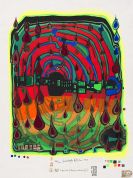 Hundertwasser, Friedensreich - Sad not so sad is rainshine from rainday on a rainy day