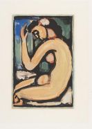 Rouault, Georges - Nu de profil, aus Les fleurs du mal